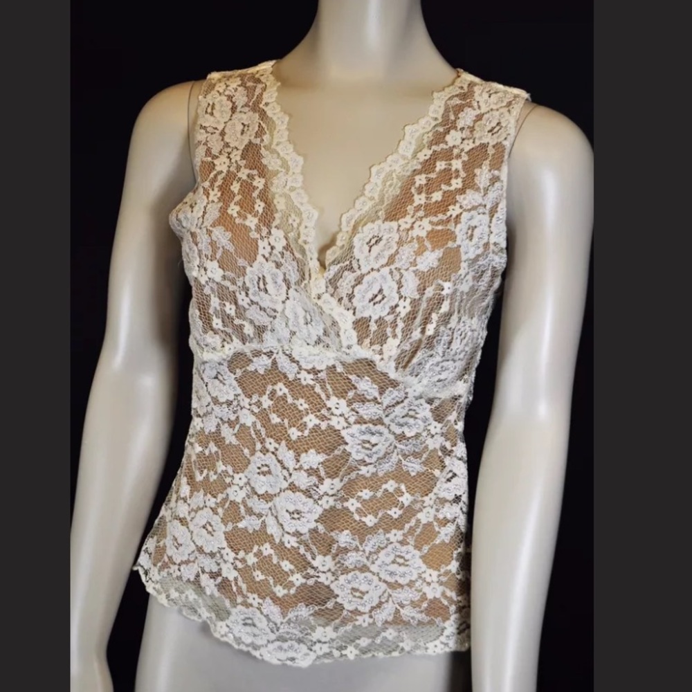 Cabi lace shell